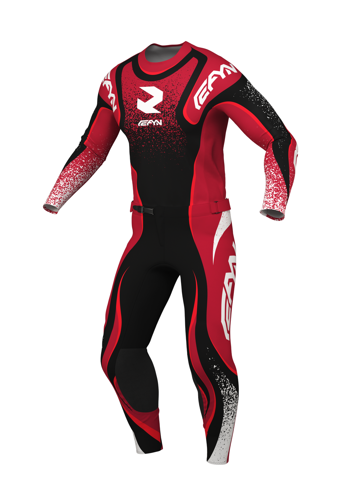 FLUZA 01 Red Black Motocross Gear Set | REFYN – REFYN RACEWEAR